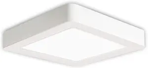 Extrastar 18W LED square Surface Mount Integrated Ceiling Light Flush Light cold white