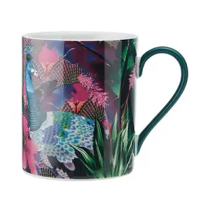 Mikasa x Sarah Arnett 350ml Mug with Peacock Print