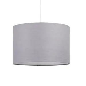 First Choice Lighting Dark Grey 25cm Ceiling Light Shade