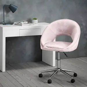 Skylar Office Chair Pink W 63.5 x L 54 x H 93 cm