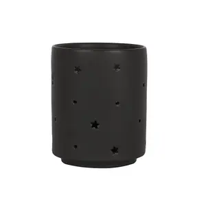 Something Different Triple Moon Cut Out Candle Holder Black (One Size)