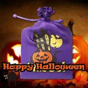 Halloween Bag with Creepy Sounds Halloween Party, Trick or Treat  Pumpkin Purple