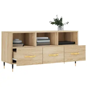 Berkfield TV Cabinet Sonoma Oak 102x36x50 cm Engineered Wood