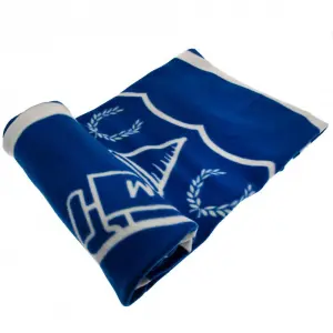 Everton FC Fleece Pulse Blanket Blue/White (One Size)