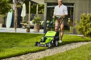 Greenworks Tools 48V (2 x 24V) 41cm (16") Lawnmower includes 2 x 24V 2Ah Batteries & 2Ah charger