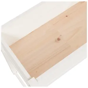 Berkfield Planter White 78x40x81 cm Solid Wood Pine