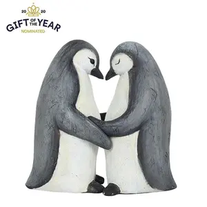 Something Different Animal Families Penguin Ornament Grey/White (One Size)