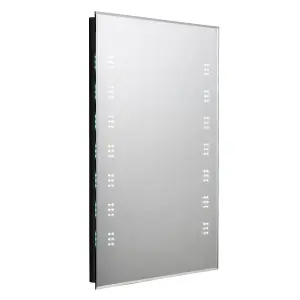 SunDaze 600 x 800mm Illuminated LED Light Bathroom Mirror Anti-fog with Demister Pad Sensor