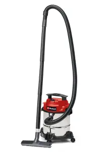 Einhell Wet And Dry Vacuum Cleaner 12L Stainless Steel 1250W With Blower Function Corded Electric TC-VC 1812 S