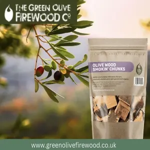 Green Olive Firewood Co Olive Wood Smoking Chunks 5L