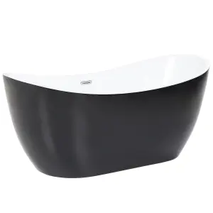 Freestanding Bath 1700 x 770 mm Black ANTIGUA