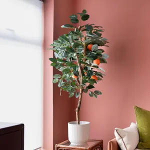 Blooming Artificial - 150cm / 5ft Faux Orange Tree