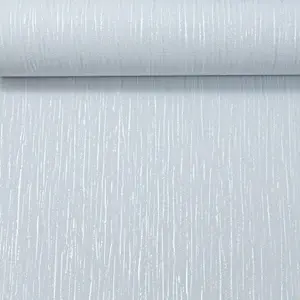 Plain Light Grey Crystal Metallic Silver Glitter Thick Textured Vinyl Wallpaper