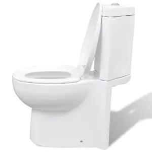 WC Ceramic Toilet Bathroom Corner Toilet White