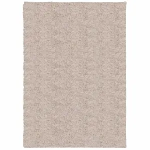 Shaggy Rug PAMPLONA High Pile Modern Beige 160x230 cm