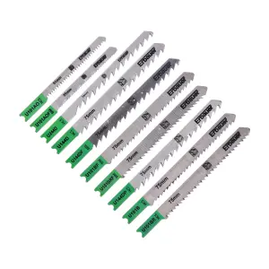 Erbauer U-shank 10 piece Jigsaw blade set