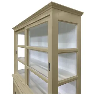 Stiles Display Cabinet Beige