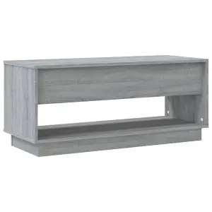 Berkfield TV Cabinet Grey Sonoma 102x41x44 cm Engineered Wood