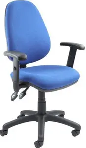 Vantage 100 2 Lever PCB Operators Chair With Adjustable Arms - Blue