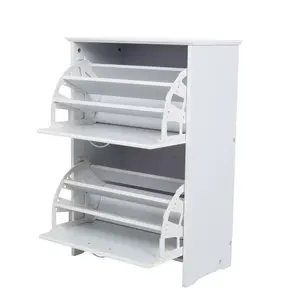 Maison by Premier White Finish Shoe Storage Cupboard