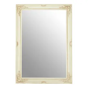 Interiors by Premier Zelma Bone White Wall Mirror