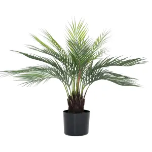 Blooming Artificial - 65cm Faux Dicksonia Dwarf Palm - Fake Indoor Plant Tree