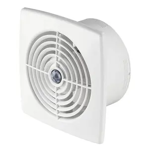 Modern White Bathroom Kitchen Extractor Fan 125mm with Timer