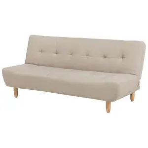 Sofa Bed ALSTEN Beige Symmetrical