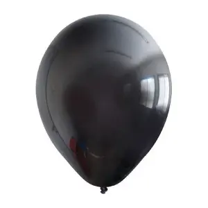 Kalisan Latex Balloons (Pack Of 100) Black (One Size)