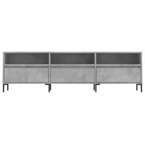 vidaXL TV Cabinet Concrete Grey 150x30x44.5 cm Engineered Wood