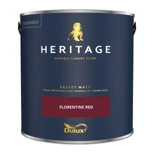 Dulux Trade Heritage Florentine Red Velvet matt Wall paint, 2.5L