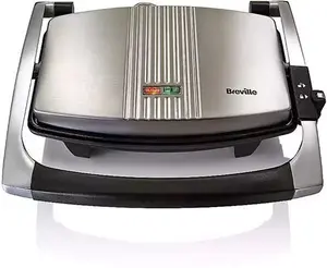 Breville 2 Slice Stainless Steel Panini & Sandwich Press Toaster - Silver