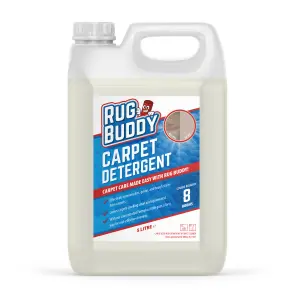 Rug Buddy - Carpet Detergent - Upholstery Shampoo Cleaner Solution Stain Remover - 5 Litre