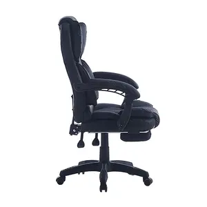 Executive Diamond Stitch Office Chair Black