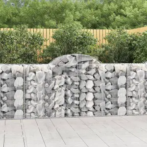 Berkfield Arched Gabion Baskets 50 pcs 200x50x100/120 cm Galvanised Iron