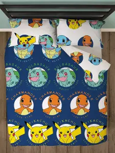 Pokemon Gotta Double Rotary Duvet and Pillowcase Set