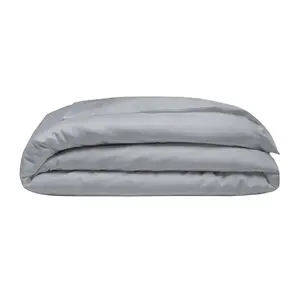 Belledorm 400 Thread Count Egyptian Cotton Oxford Duvet Cover Platinum (Double)