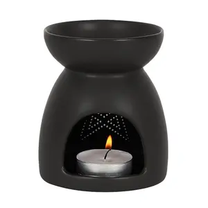 Ceramic Pentagram Cut Out Oil Burner