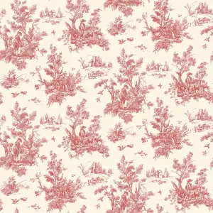 Galerie Abby Rose 4 Red Ochre Toile Smooth Wallpaper