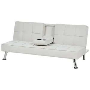 Beliani Modern Sofa Bed ROXEN Light Beige