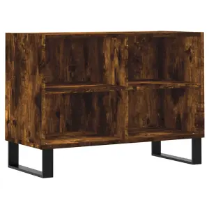 Berkfield TV Cabinet Smoked Oak 69.5x30x50 cm Engineered Wood