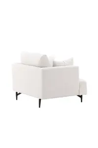 Sofia Beige Linen Armchair , Beige Armchair