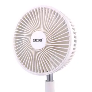 AMOS 7 Inch USB Rechargeable Foldable Mini Desk Fan 3 Speed