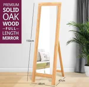 Hallowood Furniture Waverly Oak Cheval Mirror