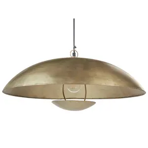 Metal Pendant Lamp Brass AGRANI