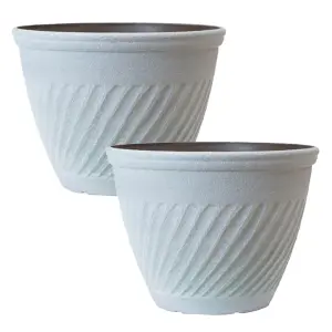 Bali Antique Beige Planters 14'' Grow Your Own Garden Plants