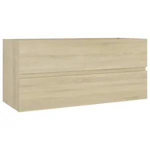 Berkfield Sink Cabinet Sonoma Oak 100x38.5x45 cm Engineered Wood