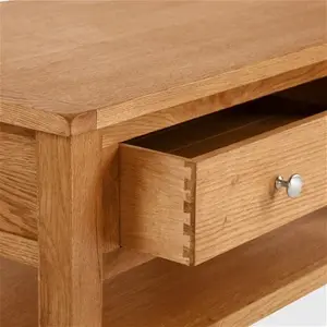 Dunelm Bromley Coffee Table, Oak, Farmhouse, Light Wood, Natural