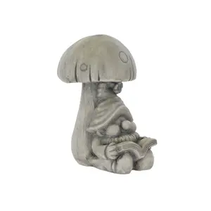 Terrastyle Grey Ceramic Gnome Garden ornament (H)31cm