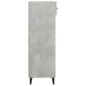 Shoe Cabinet Concrete Grey 60x35x105 cm Engineered Wood